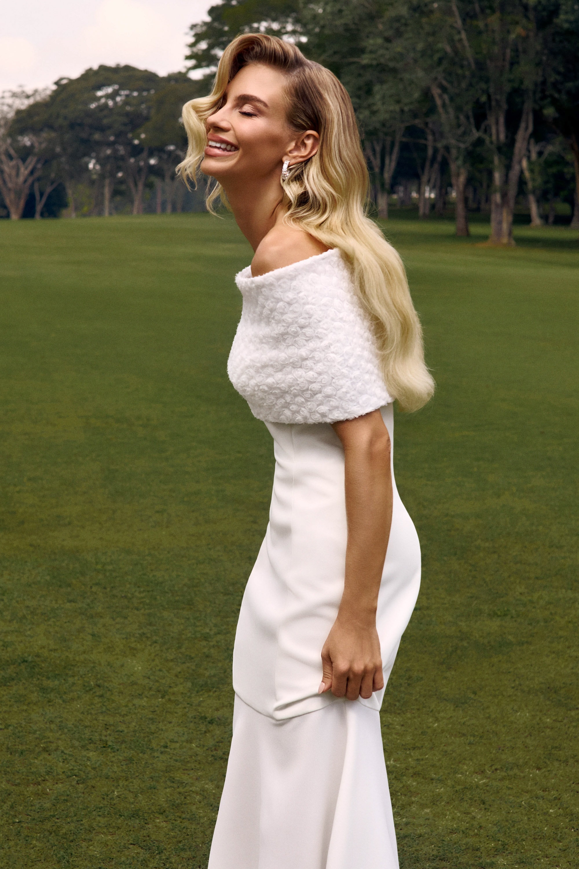 Vestido longo andie e Off-White