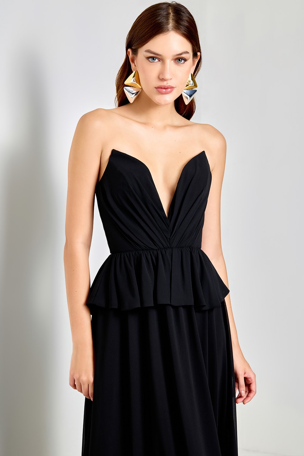 Vestido longo aurora Preto