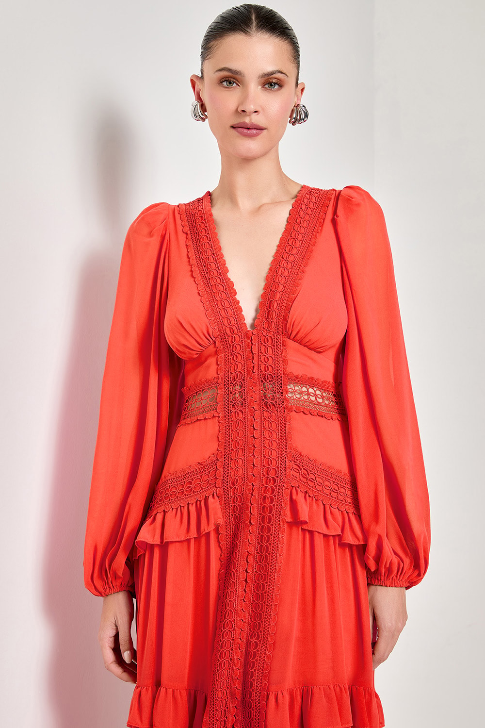 Vestido longo belinda Laranja