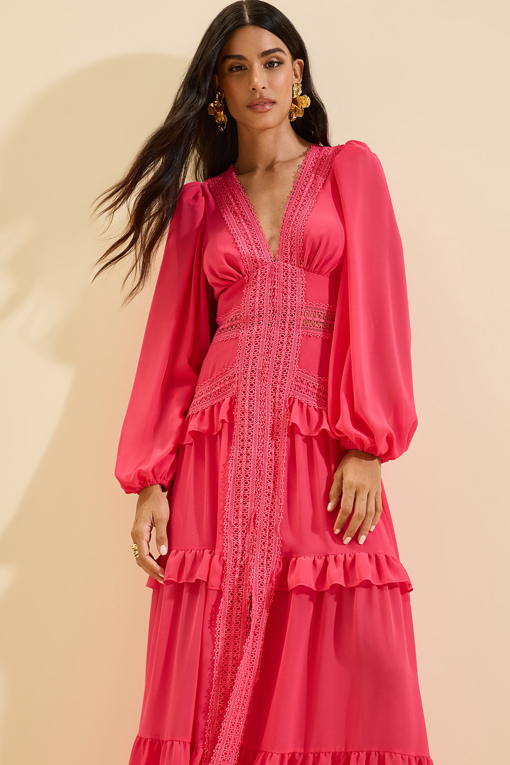 Vestido longo belinda Pink