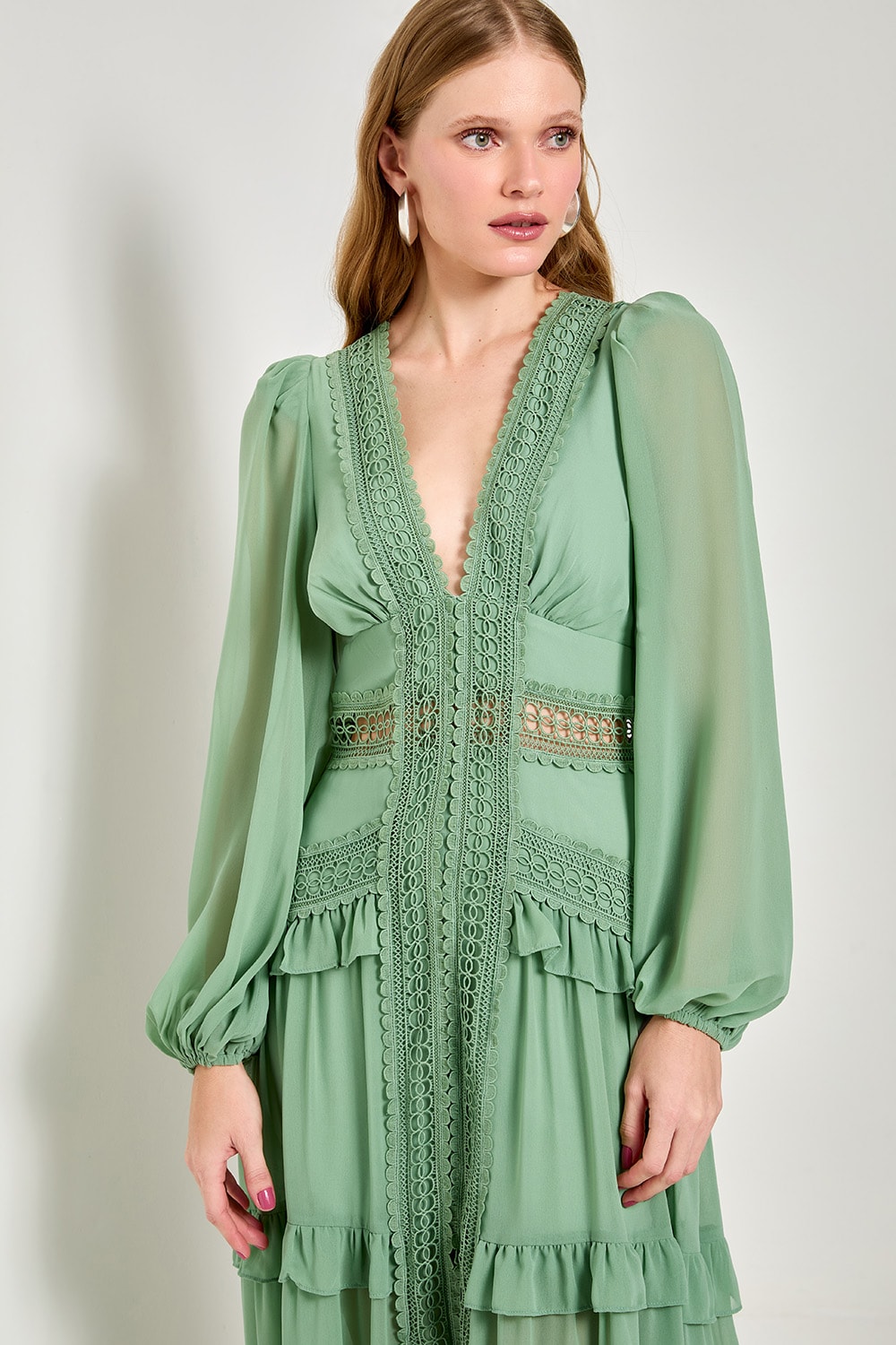 Vestido longo belinda Verde