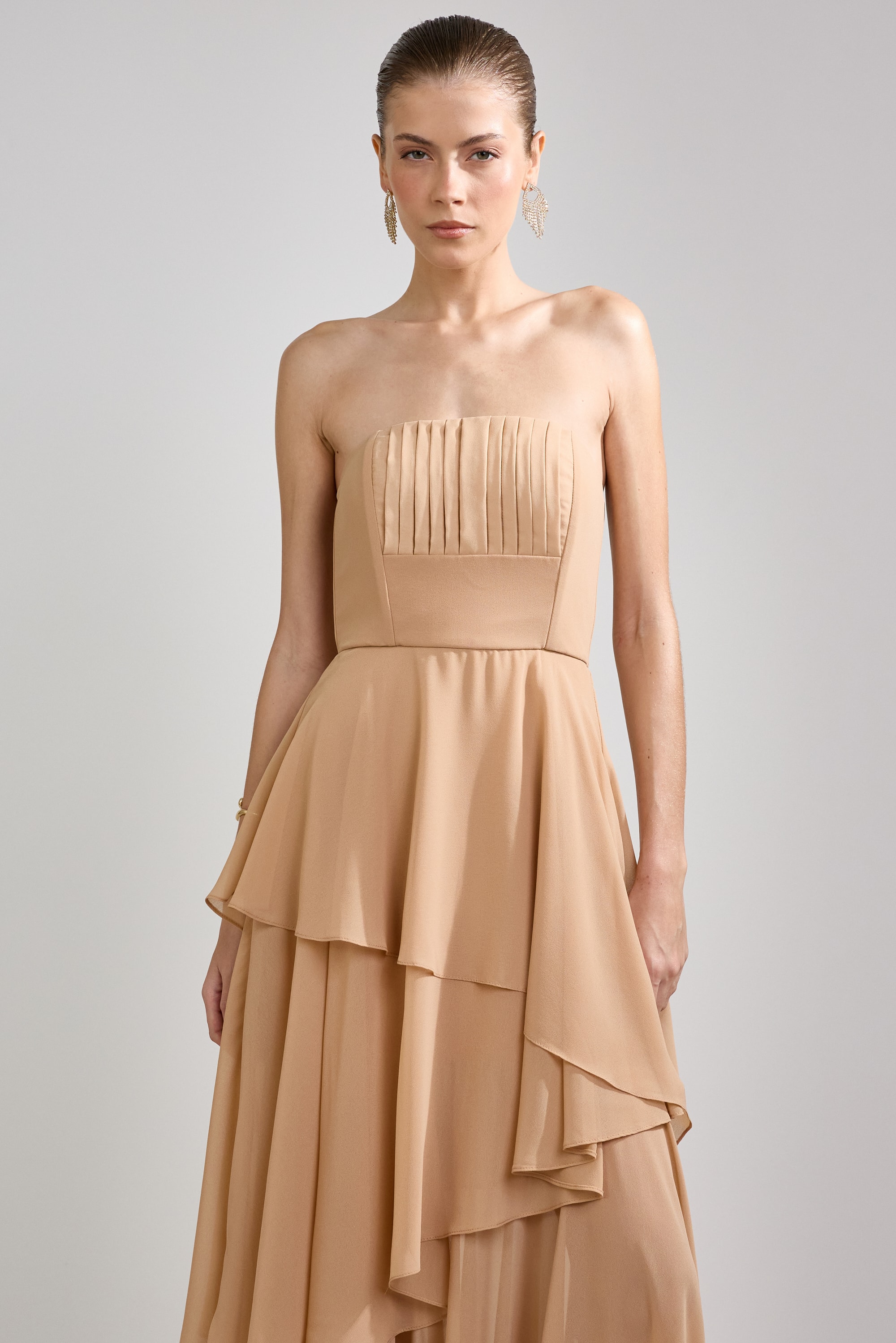 Vestido longo brena Cookie