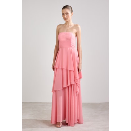 Vestido Longo Brena Rosa