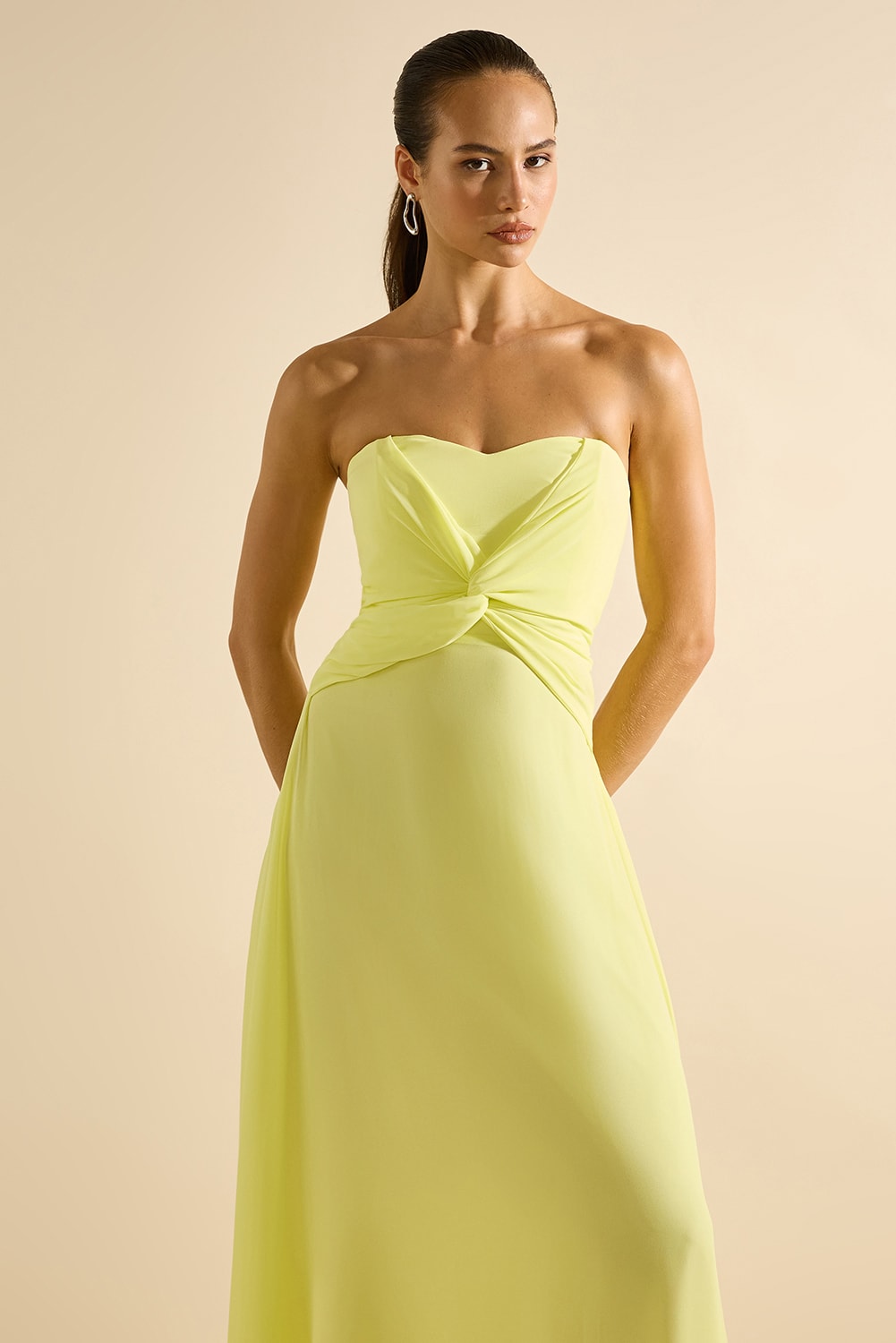 Vestido longo caprice Citrus