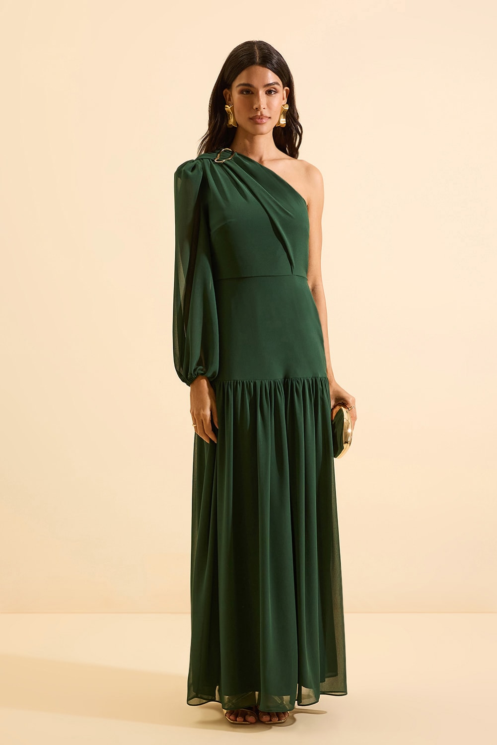 Vestido longo carol Verde
