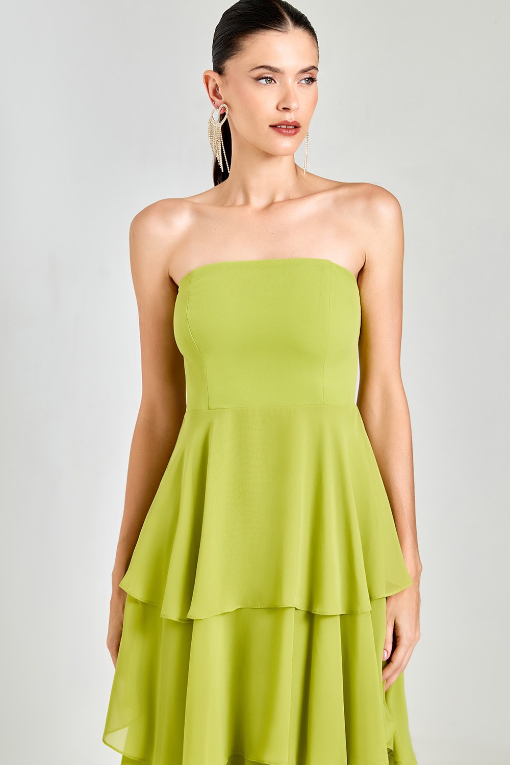 Vestido longo carolina Avocado
