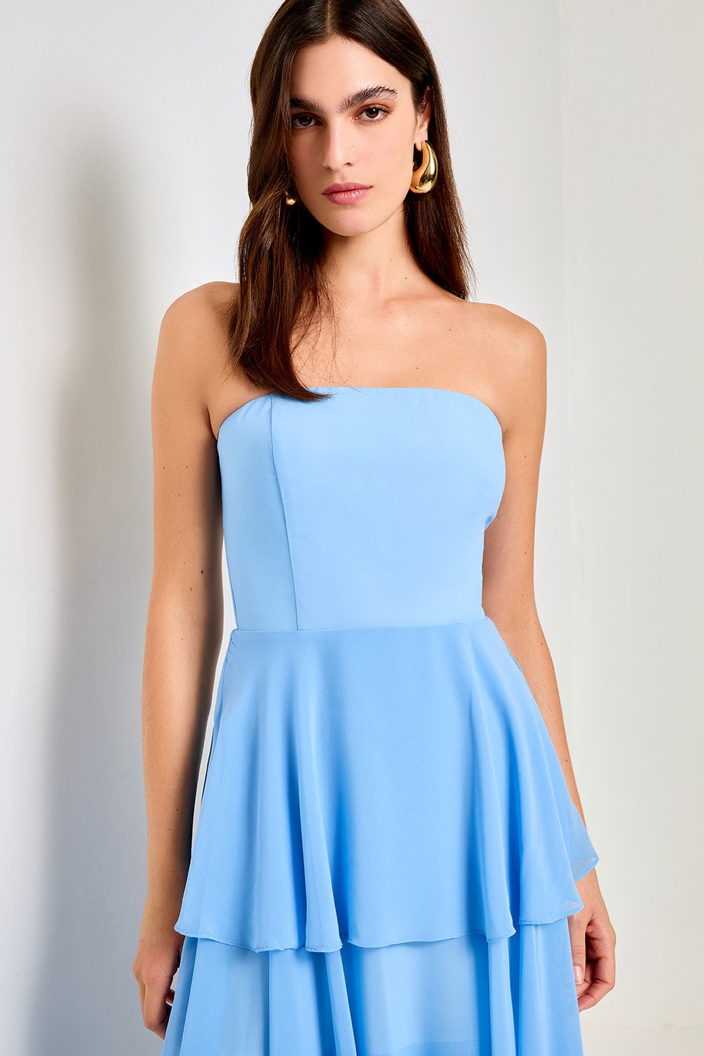 Vestido longo carolina Azul