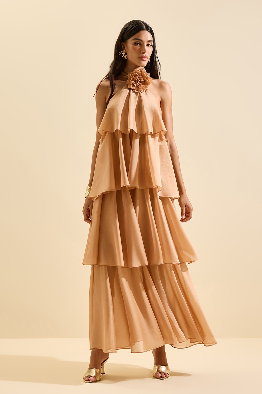 Vestido longo crown Cookie