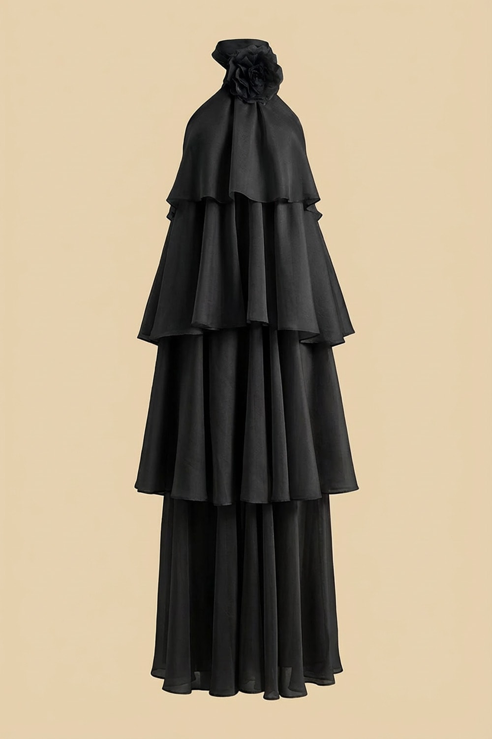 Vestido longo crown Preto