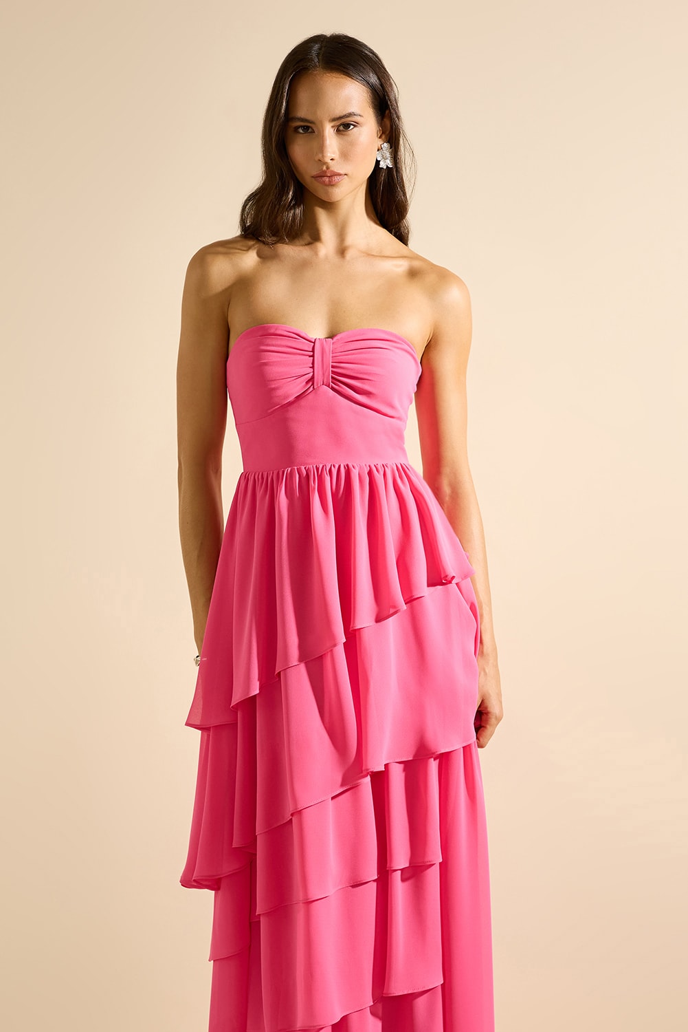 Vestido longo elysee Pink