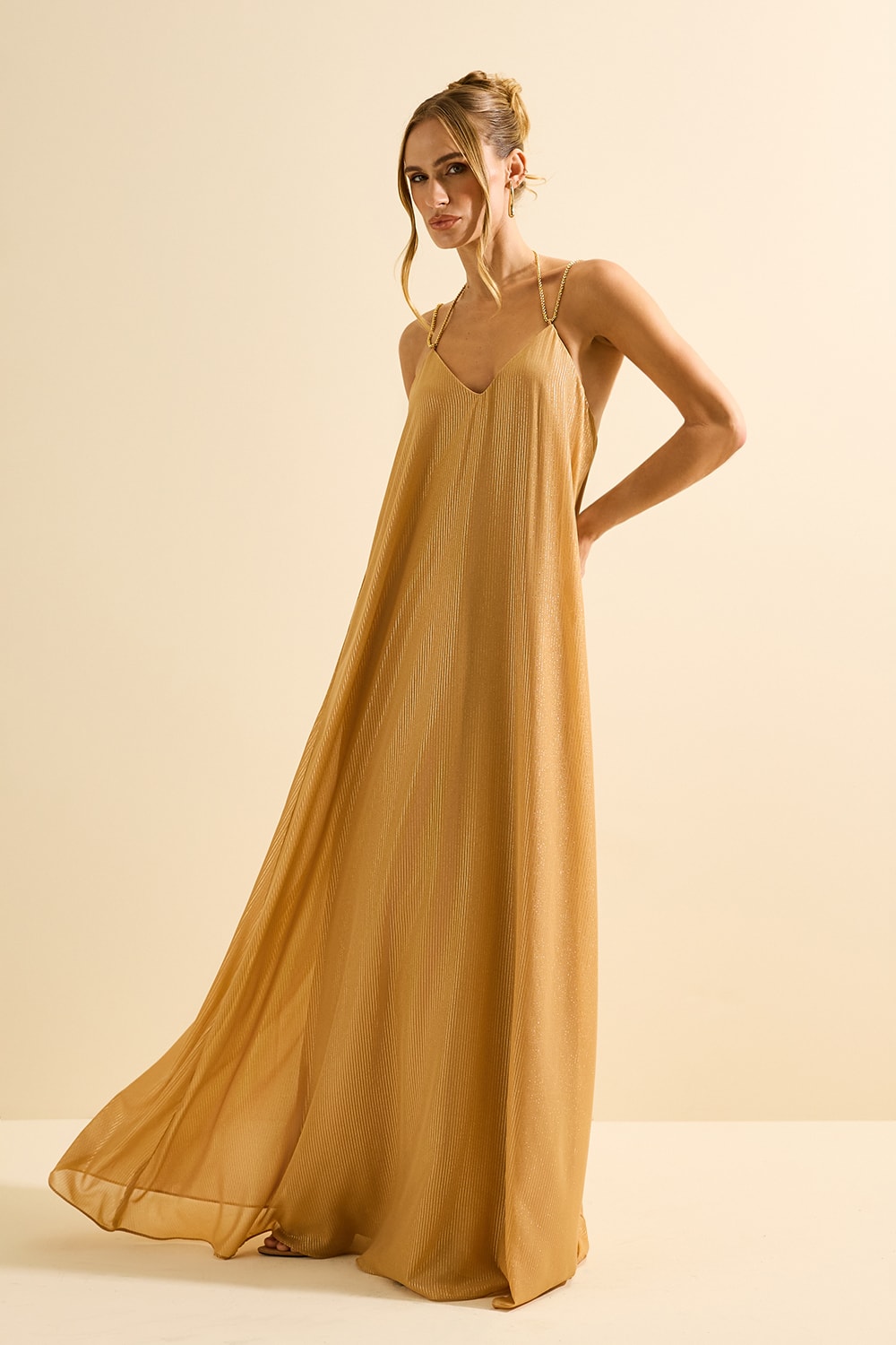 Vestido longo foster Cookie