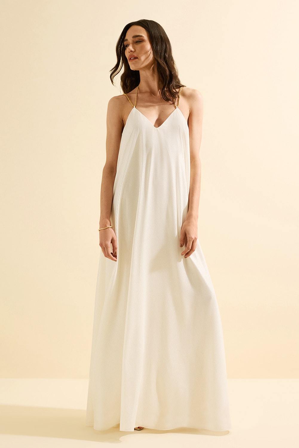 Vestido longo foster Off-White