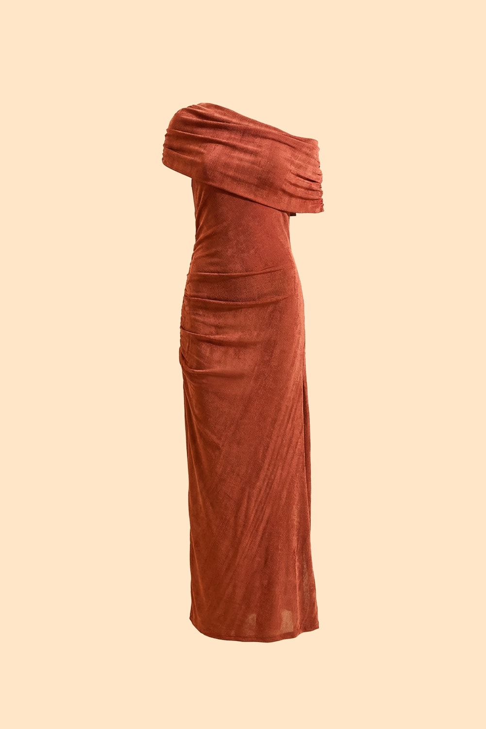 Vestido longo irina Terracota