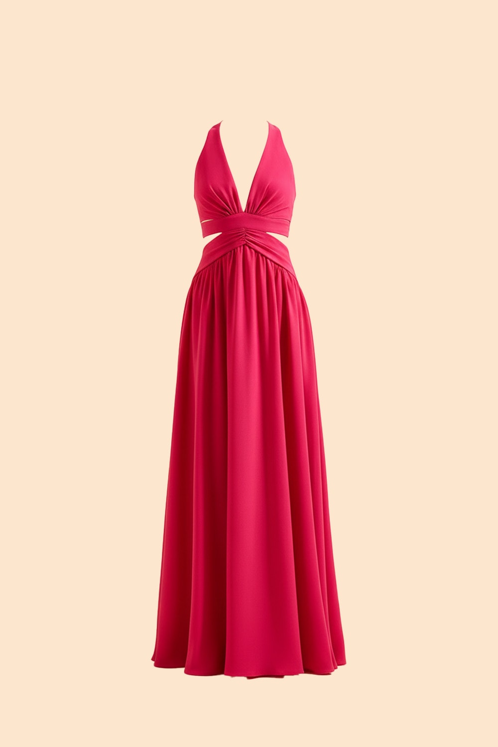 Vestido longo lis Pink