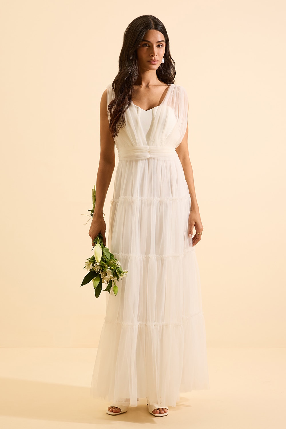Vestido longo liv Off-White