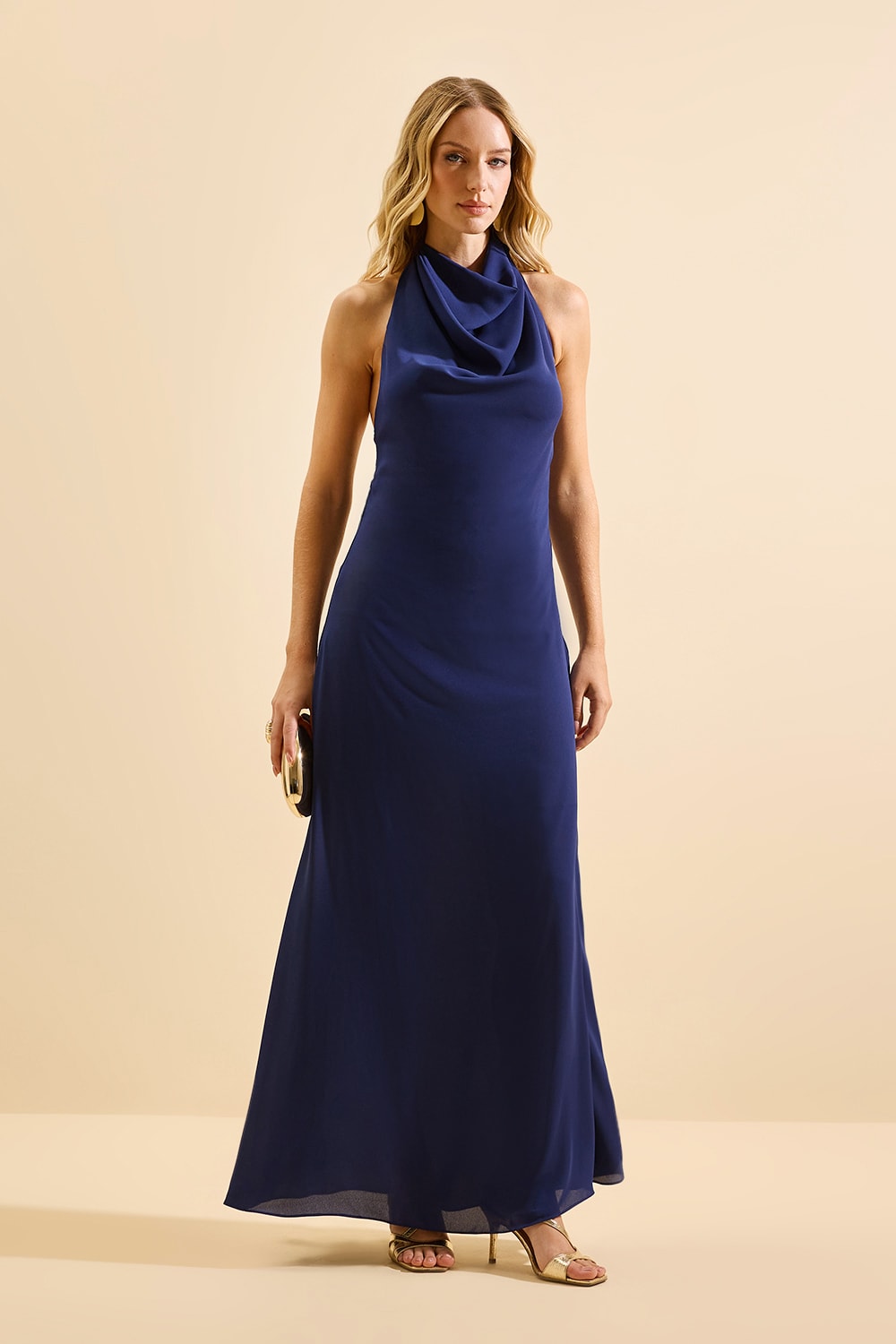Vestido longo liz Marinho