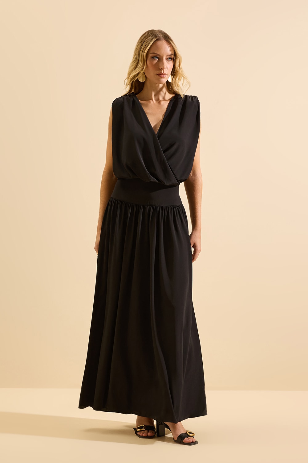 Vestido longo lizie Preto