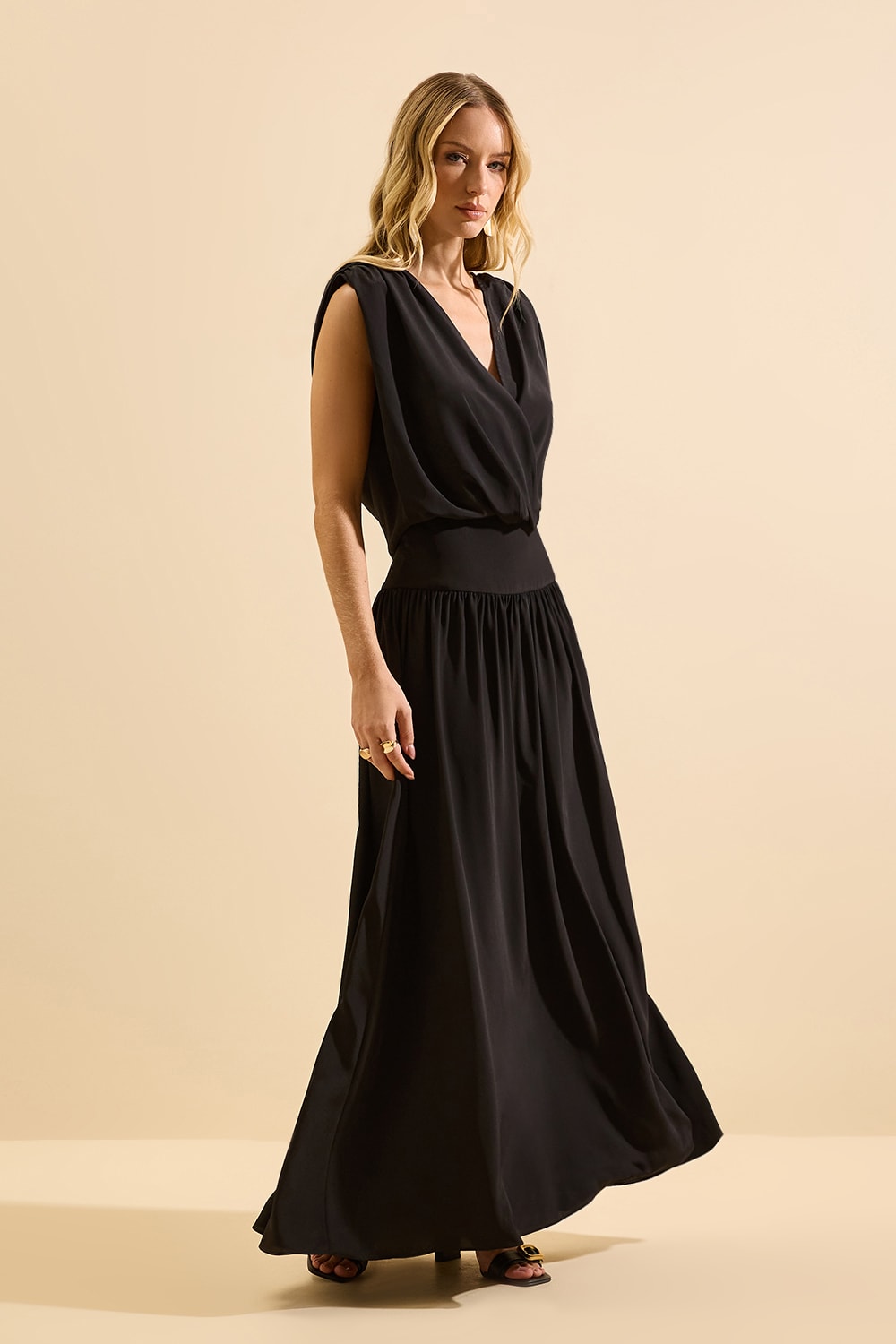 Vestido longo lizie Preto
