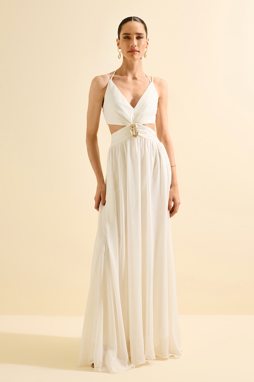 Vestido longo lynd Off-White