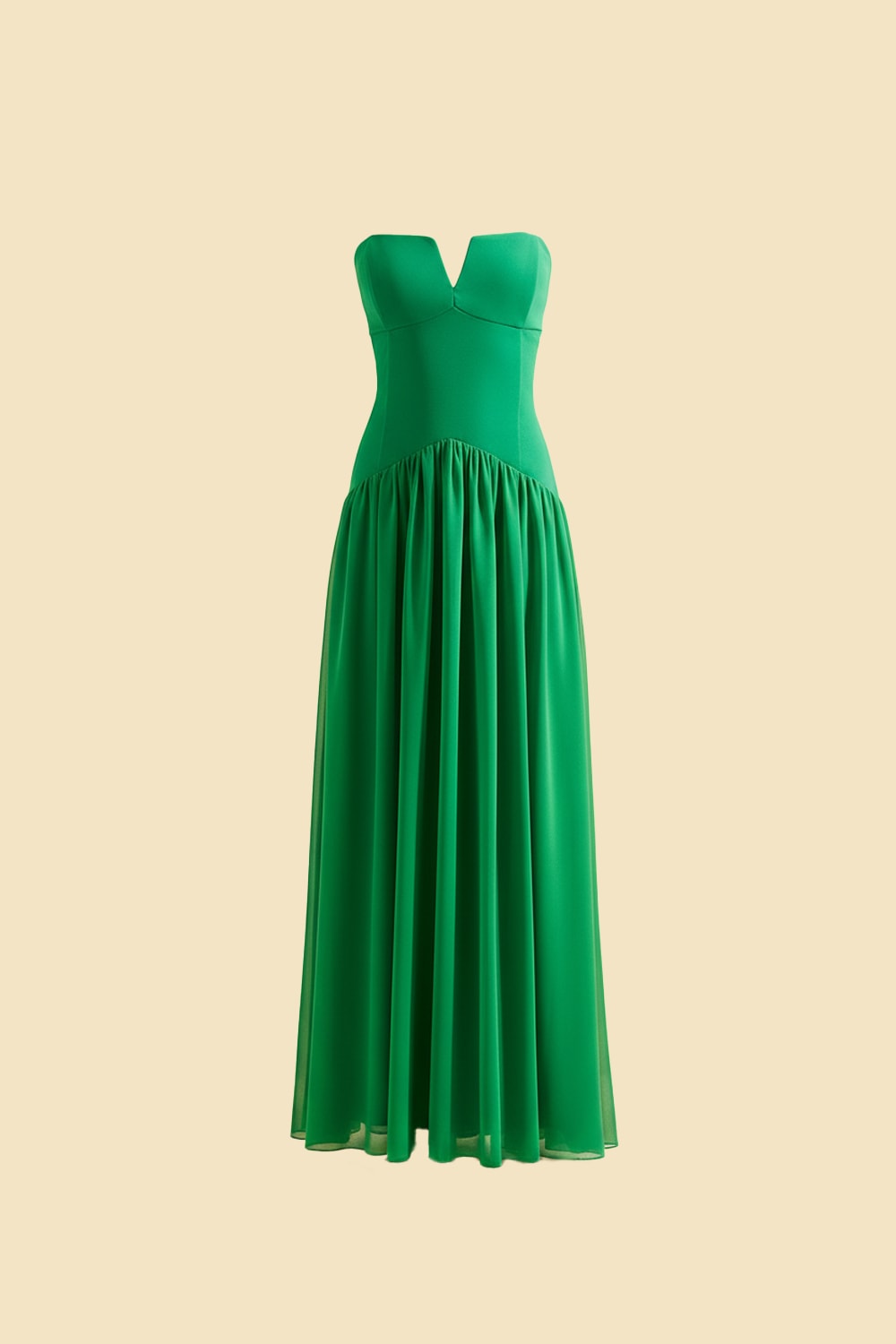 Vestido longo mirari Esmeralda