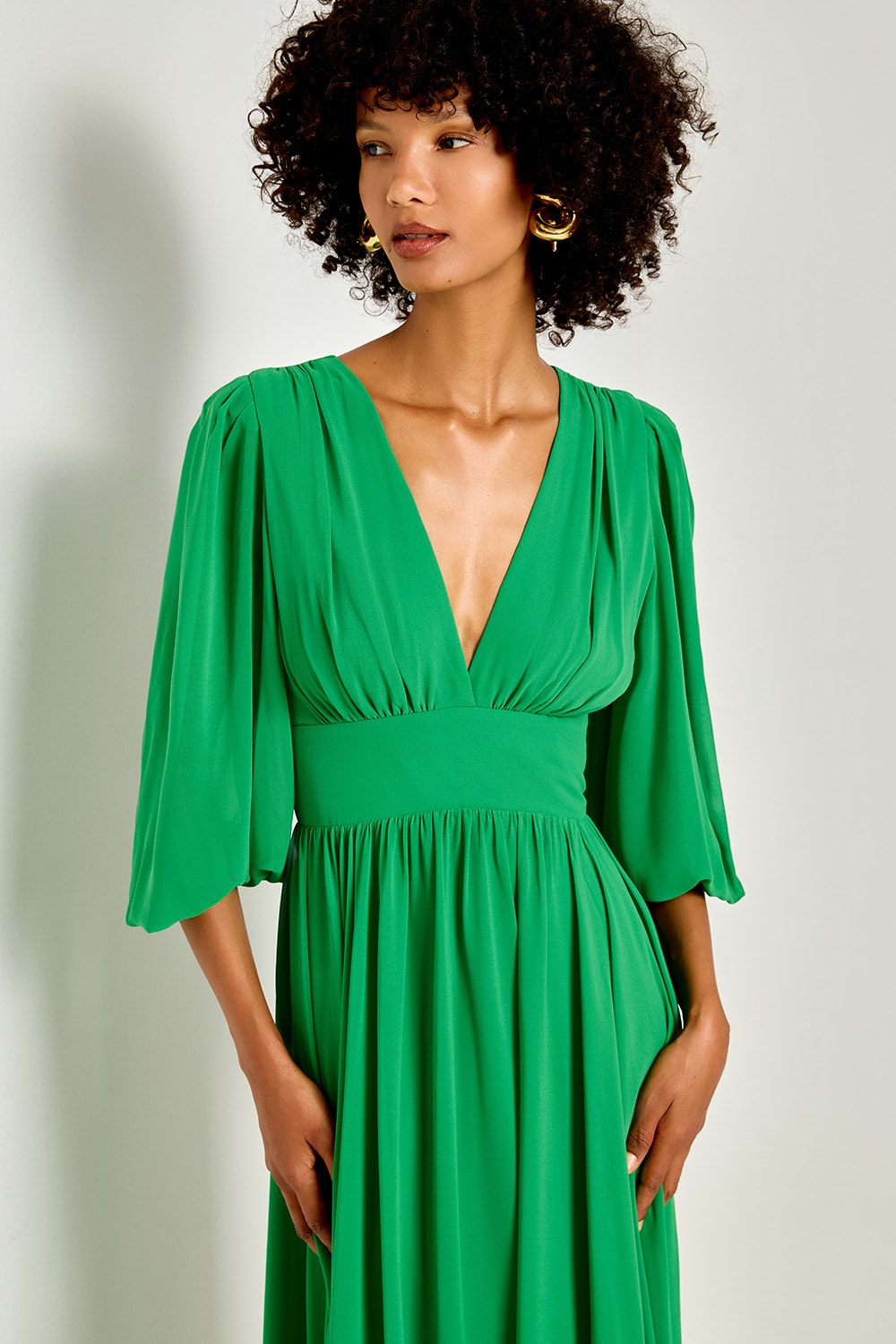 Vestido longo mirian Esmeralda