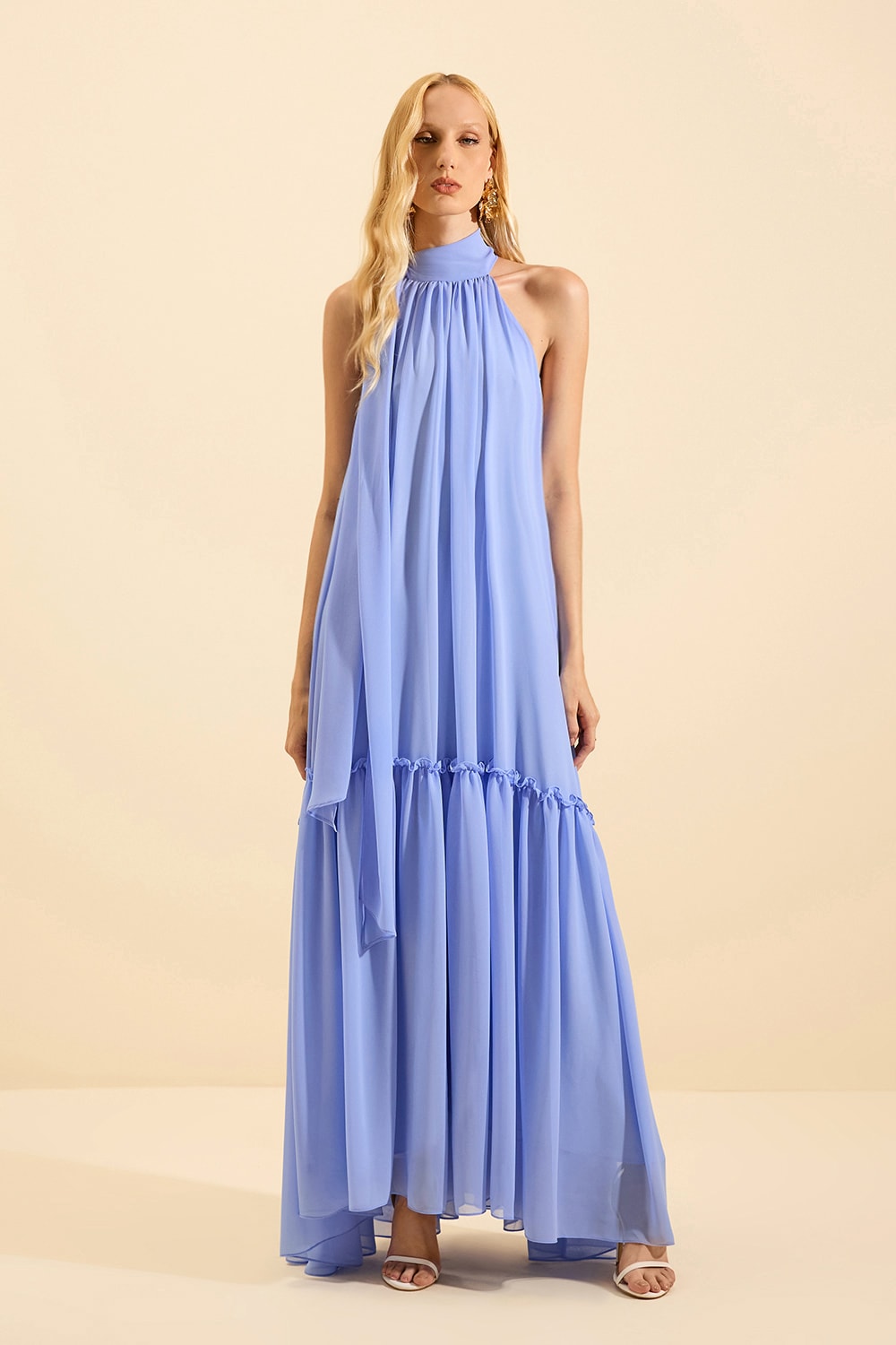 Vestido longo nó Serenity