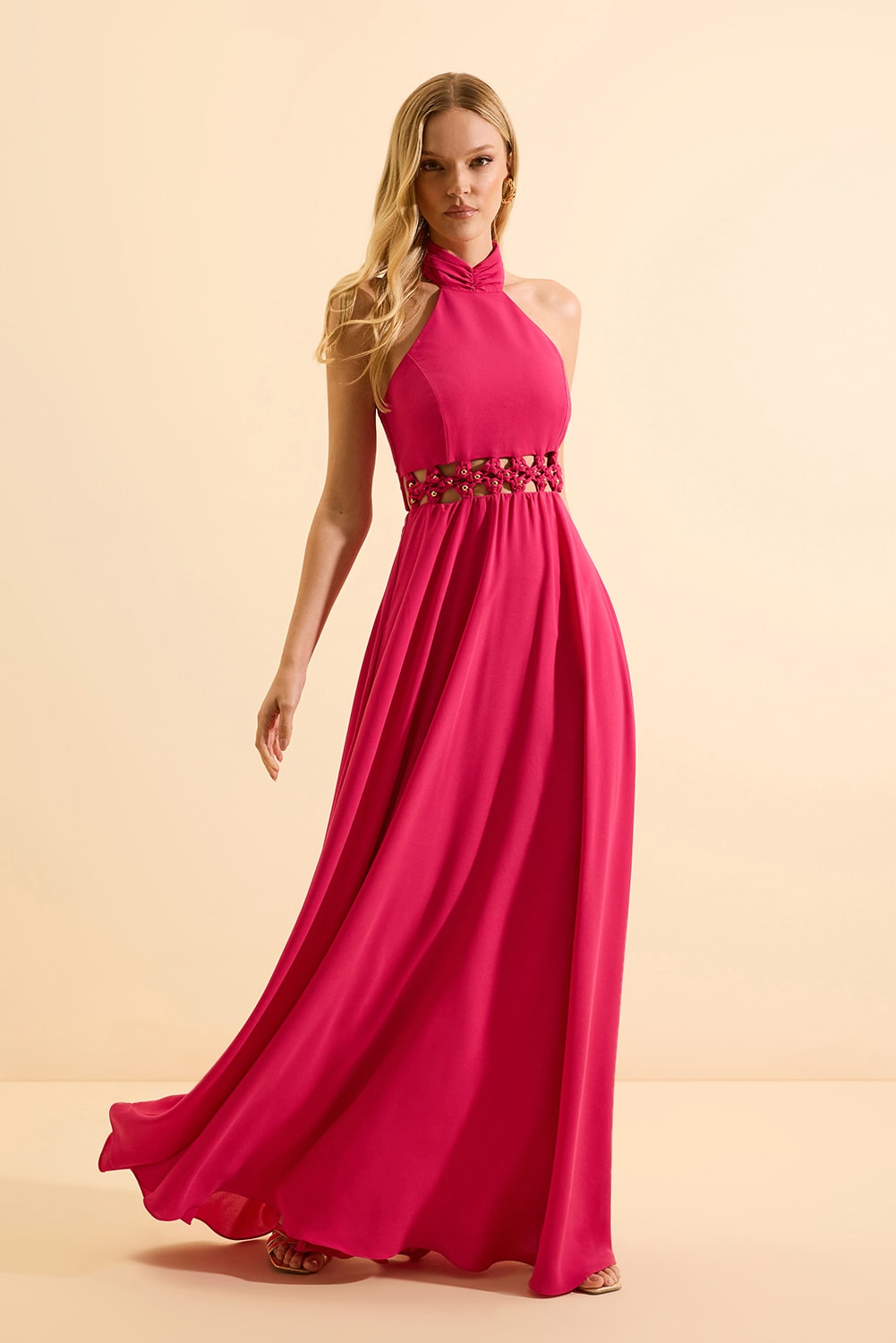 Vestido longo veronica Pink