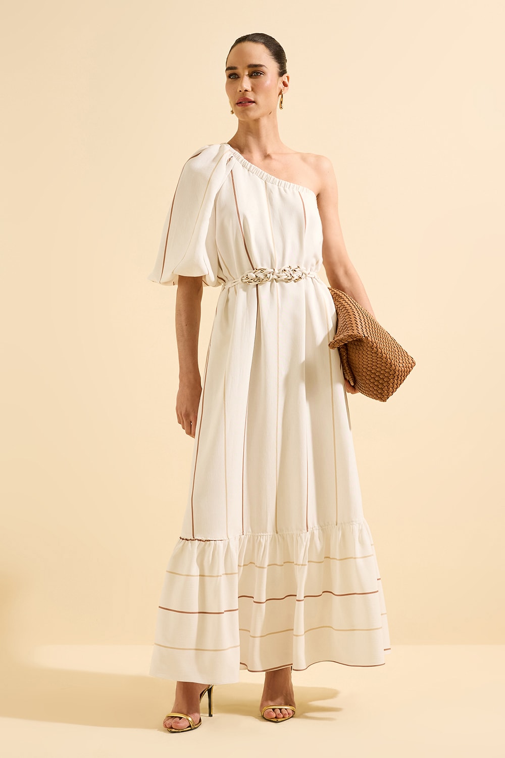 Vestido longuete capri Off-White