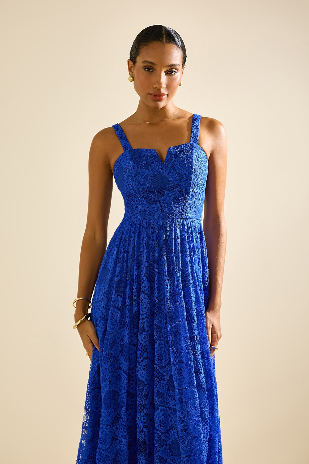 Vestido midi amavie Royal