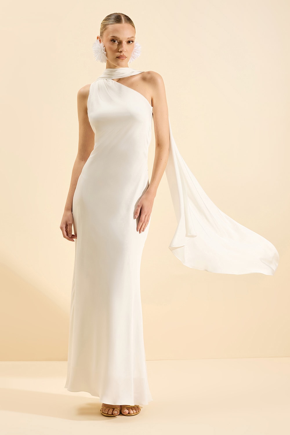 Vestido midi luli Off-White