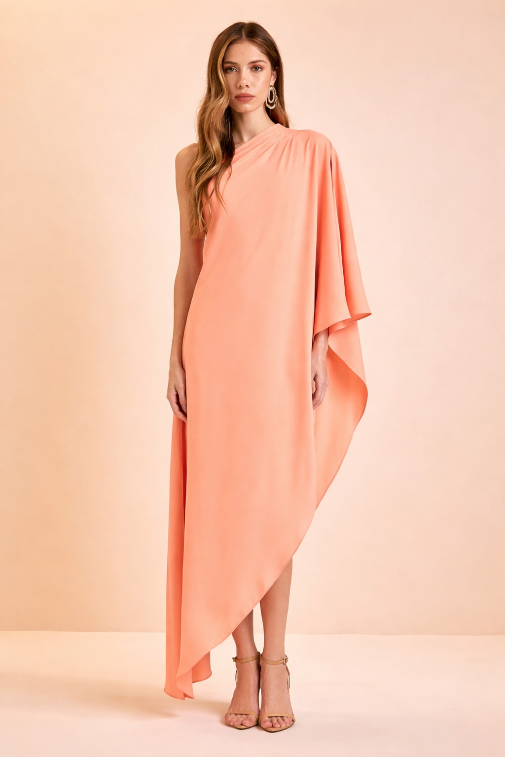 Vestido midi tucano Laranja