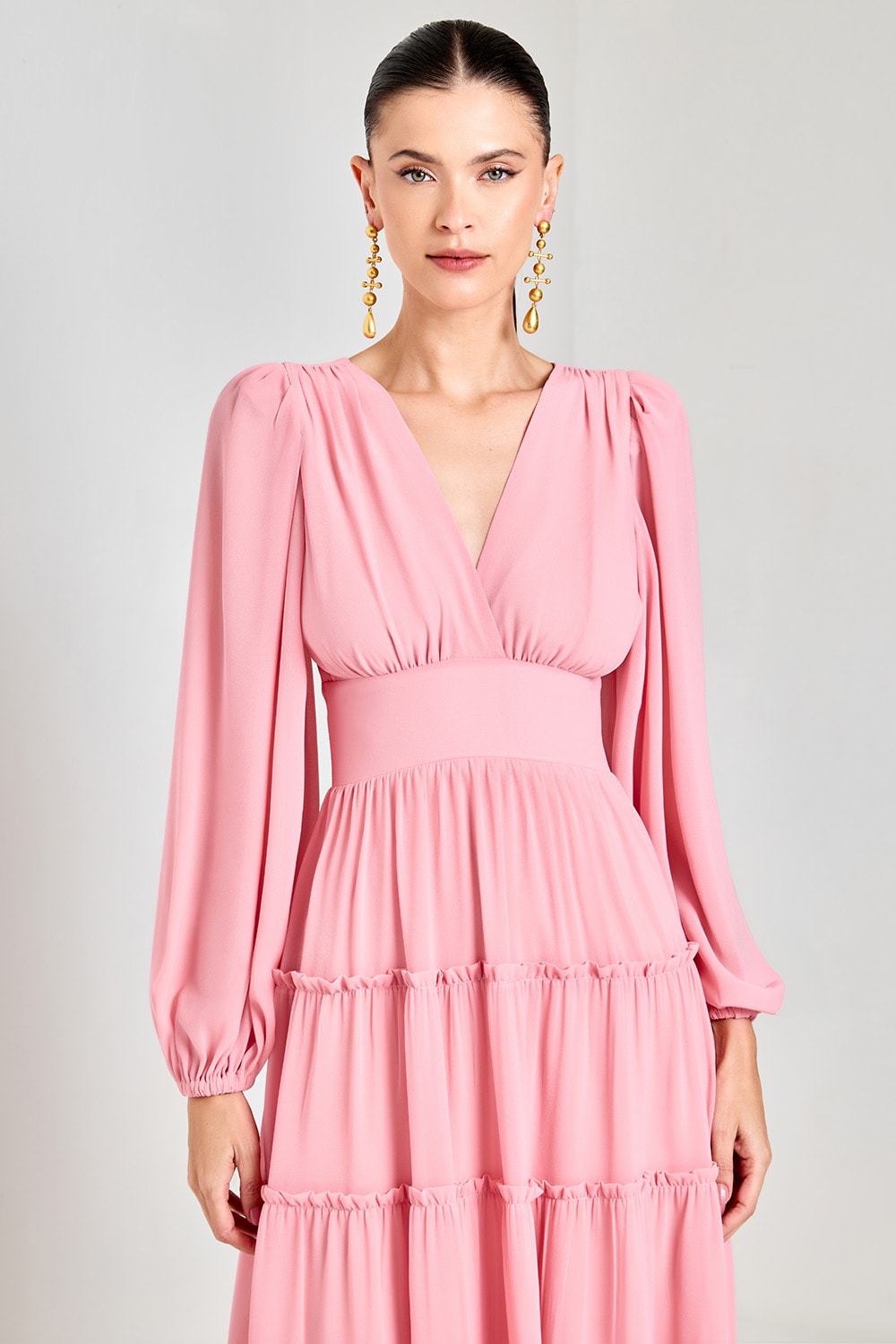 Vestido midi valentina Rosé