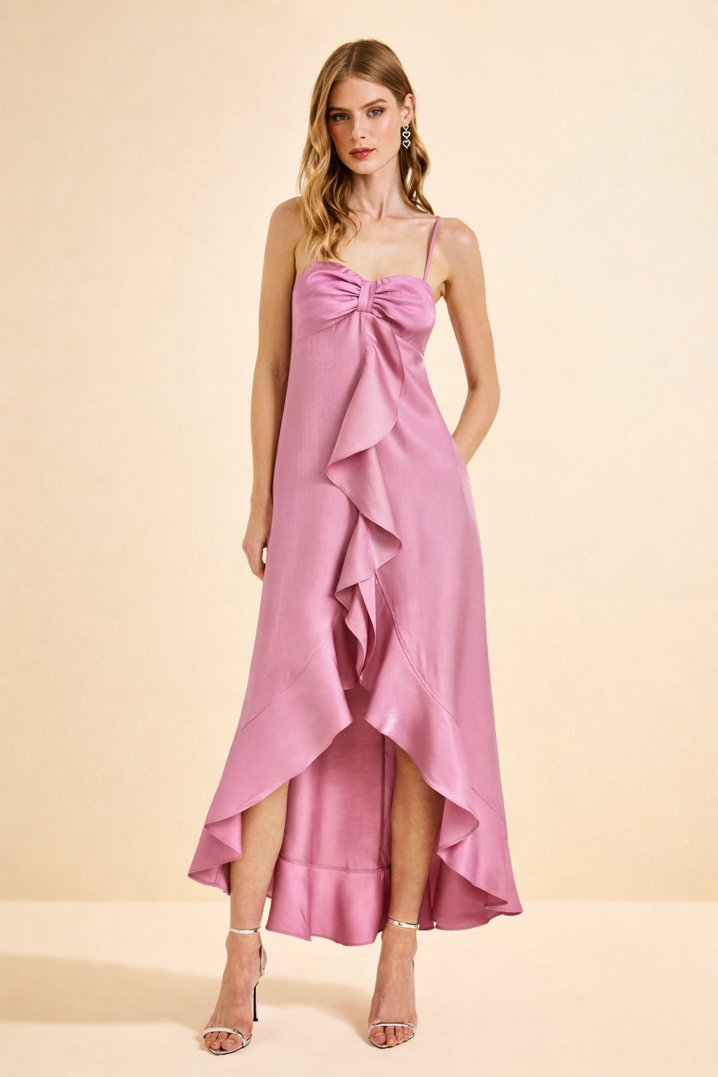 Vestido mulet shine Rosa
