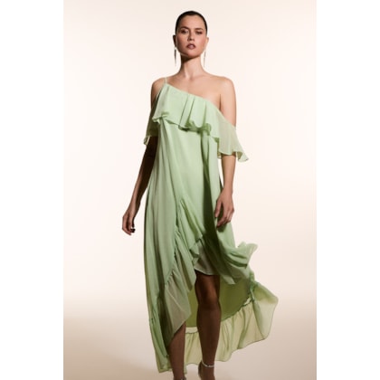 Olha esta oportunidade de economia: Vestido Mullet Assimétrico Bruma Verde - Ave Rara R̶$̶ ̶3̶9̶8̶,̶0̶0̶…