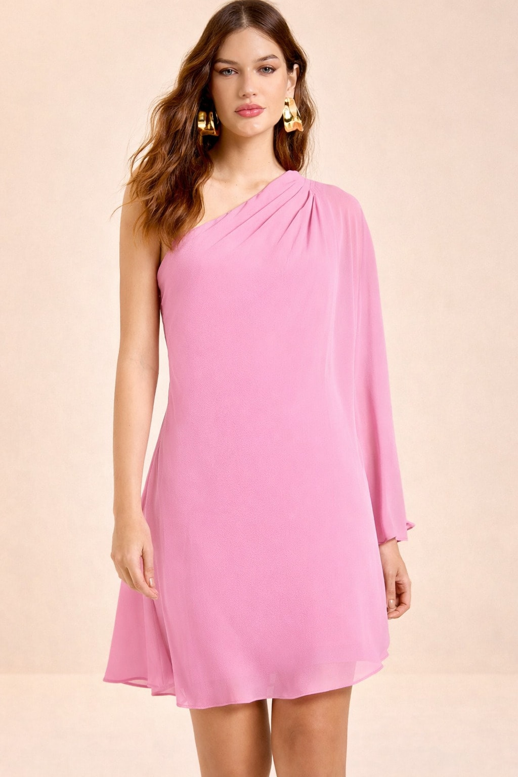 Vestido ombro crown Rosa