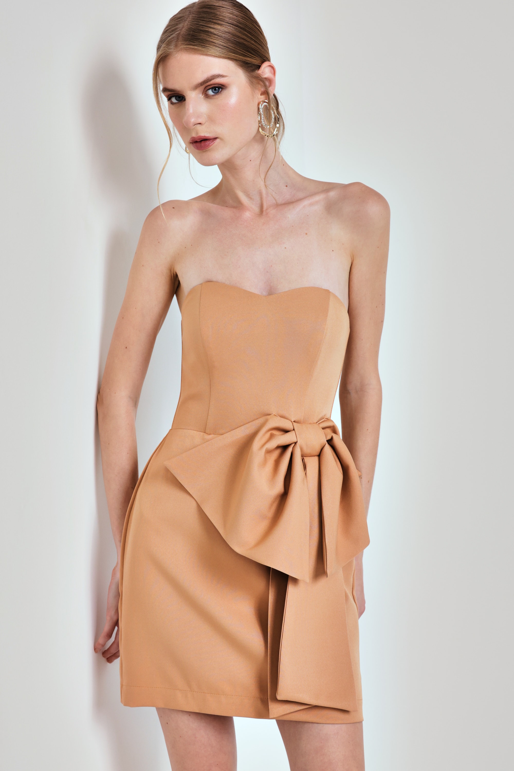 Vestido suzy laço Caramelo