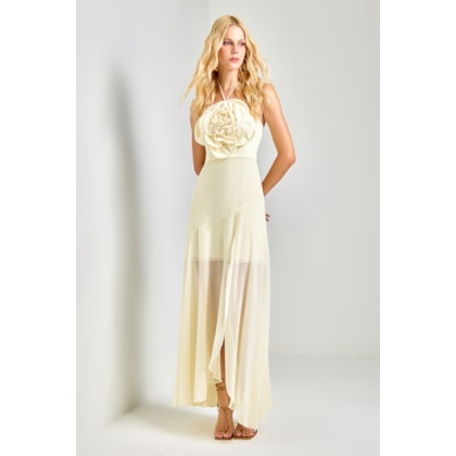 Vestido Valsa Das Flores Butter