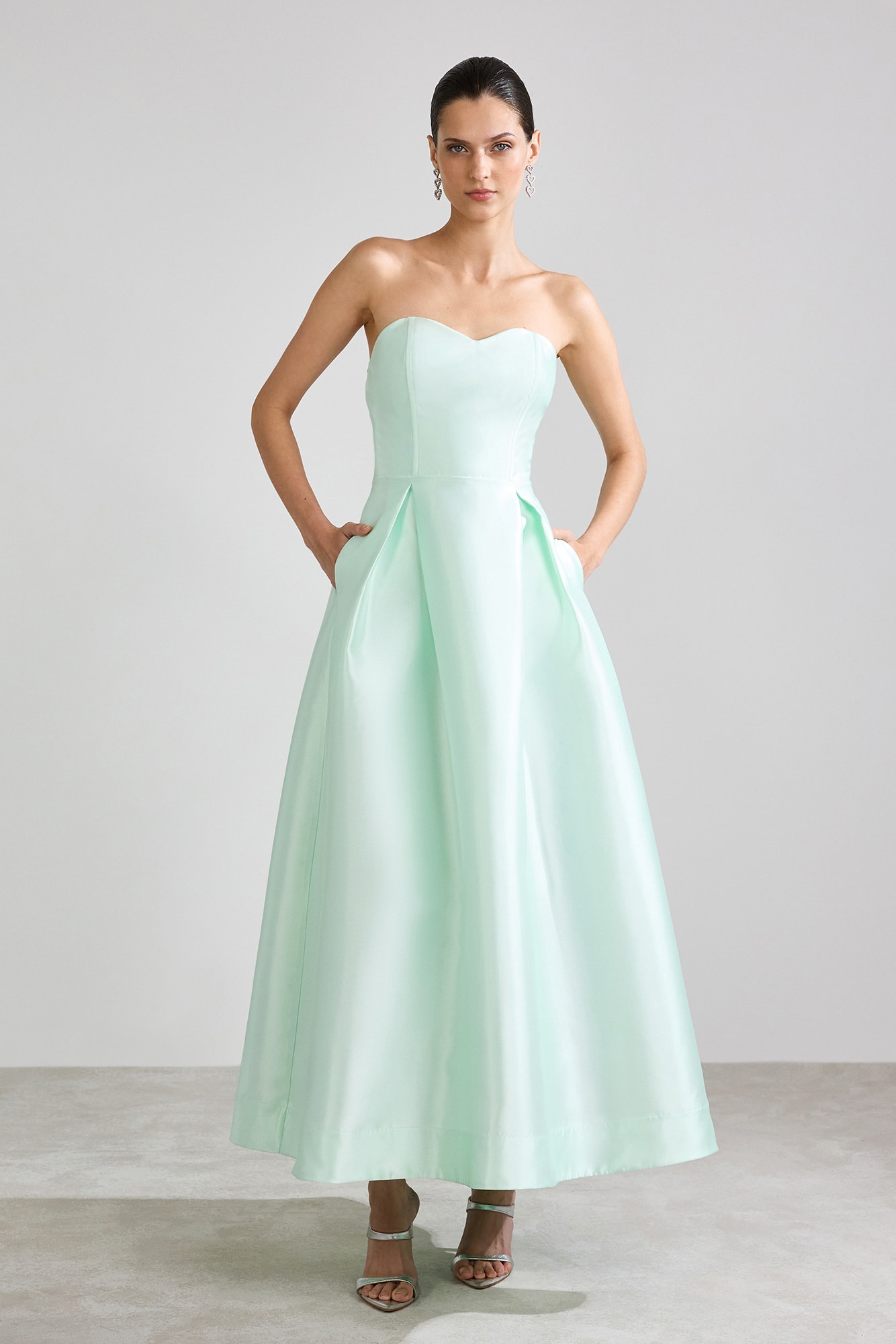 Vestido zibeline cindy Menta
