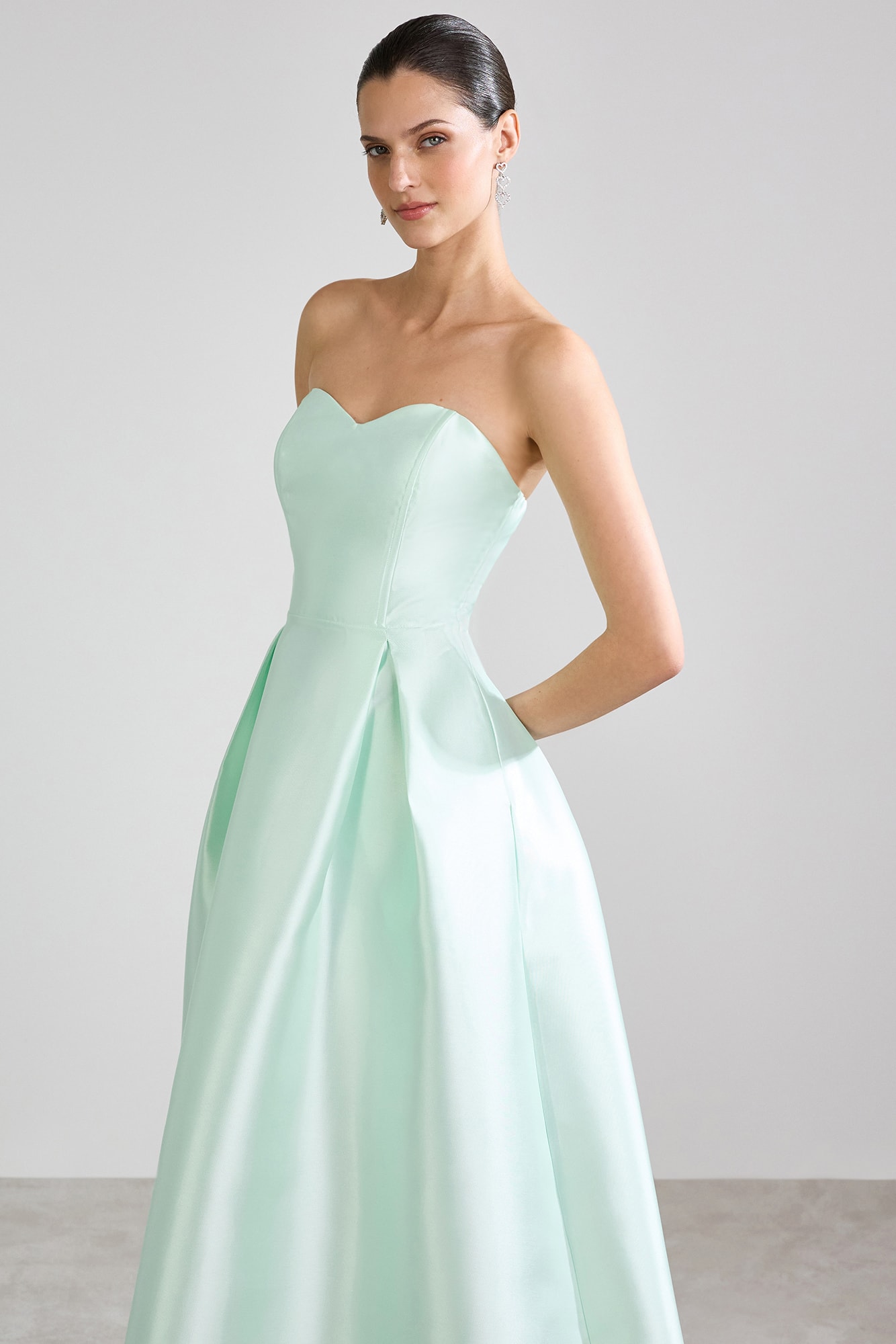 Vestido zibeline cindy Menta