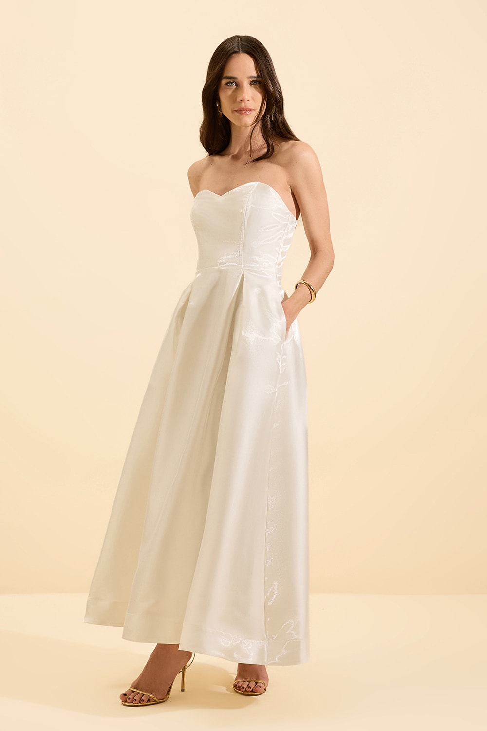 Vestido zibeline cindy Off-White