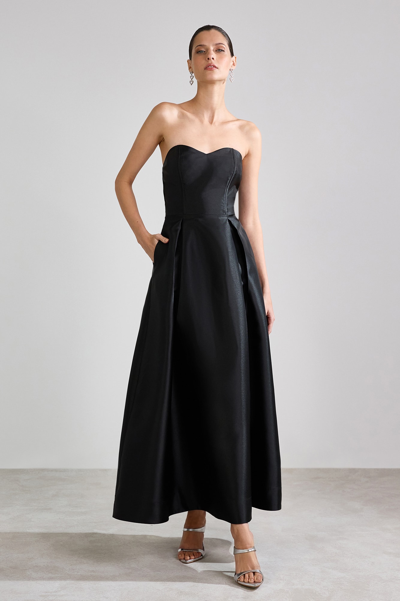 Vestido zibeline cindy Preto
