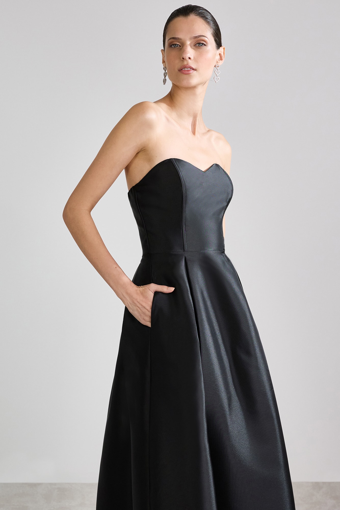 Vestido zibeline cindy Preto